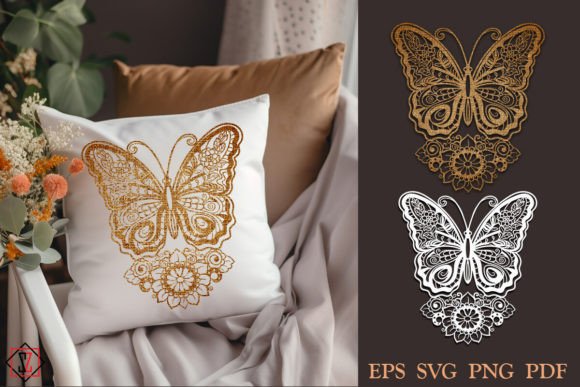 Butterfly_1. SVG Review for Crafts Graphics & Branding