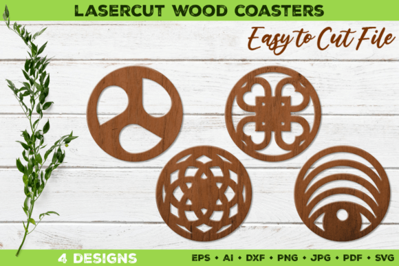 Lasercut Wood Coasters: Laser Coasters for Crafts & Graphics