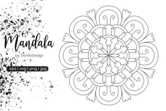 Mandala Coloring Page Vol.094: Graphics & Coloring Pages Amp