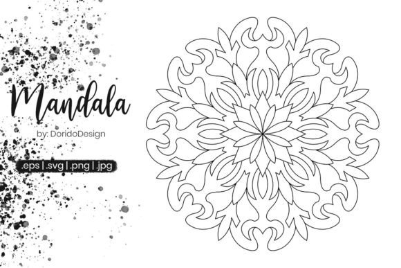 Mandala Coloring Page Vol.098: Graphics & Coloring Pages Amp