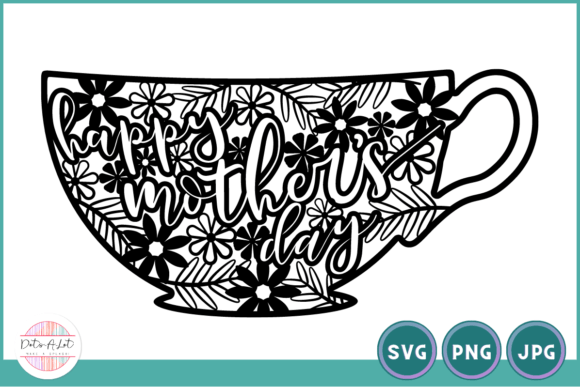 Mother’s Day Flower Teacup Card SVG: Crafts & Graphics Review