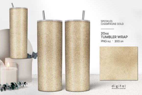 Tumbler Wrap Sublimation Gold Speckles: Graphics for Crafts & Content
